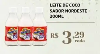 Leite de coco sabor nordeste