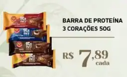 Empório Bahamas barra de proteína 3 corações oferta