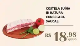 Empório Bahamas Costela suína in natura congelada saudali oferta