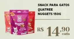 Empório Bahamas Snack para gatos quatree nuggets oferta