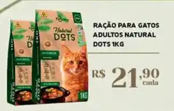 Empório Bahamas Raçao para gatos adultos natural dots oferta