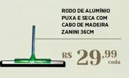 Empório Bahamas rodo de alumínio puxa e seca com cabo de madeira zanini 36cm oferta