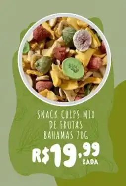Empório Bahamas Snack chips mix de frutas bahamas oferta
