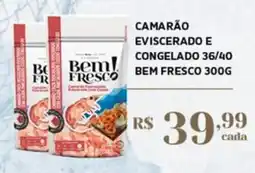 Empório Bahamas Camarão eviscerado e congelado 36/40 oferta