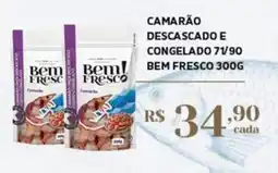 Empório Bahamas Camarão descascado e congelado 71/90 bem fresco oferta