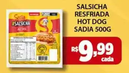 Empório Bahamas Salsicha resfriada hot dog sadia oferta