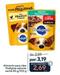 Coop Alimento para cães Pedigree sabores sachê oferta