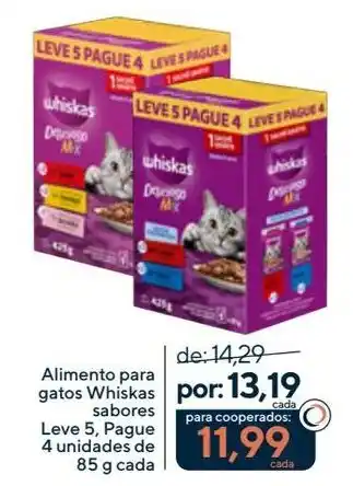 Alimento para gatos Whiskas sabores