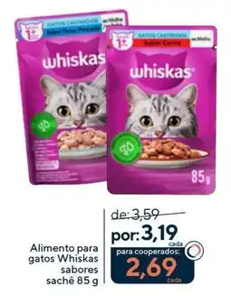 Coop Alimento para gatos Whiskas sabores sachê oferta