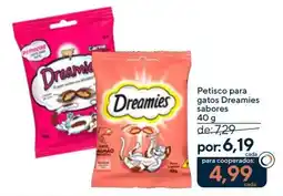 Coop Petisco para gatos Dreamies sabores oferta