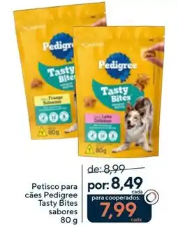 Coop Petisco para cães Pedigree Tasty Bites sabores oferta