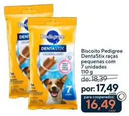 Coop Biscoito Pedigree Dentastix raças pequenas oferta