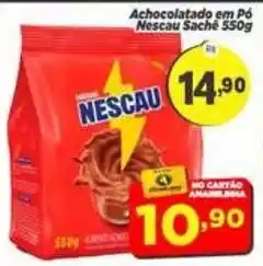 Amarelinha Supermercados Achocolatado em Pó Nescau Sachê oferta