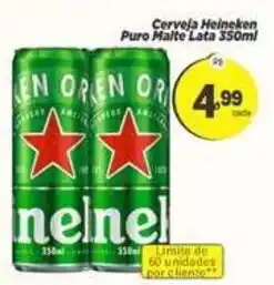 Amarelinha Supermercados Cerveja Heineken Puro Malte Lata oferta