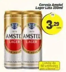 Amarelinha Supermercados Cerveja Amstel Lager oferta