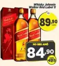 Amarelinha Supermercados Whisky Johnnie Walker Red Label II oferta
