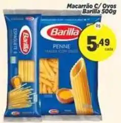 Amarelinha Supermercados Macarrão c/ ovos barilla oferta