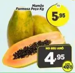 Amarelinha Supermercados Mamão Formosa Peça Kg oferta