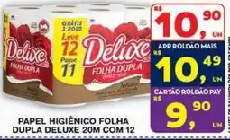 Roldão Papel higiênico folha dupla deluxe oferta
