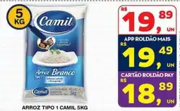 Roldão Arroz branco tipo 1 oferta