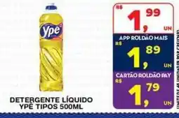 Roldão Detergente líquido ype tipos oferta