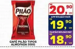 Roldão Café pilão tipos almofada oferta