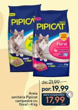 Coop Areia sanitária Pipicat campestre ou floral oferta