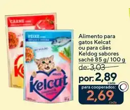 Coop Alimento para gatos Kelcat ou para cães Keldog sabores oferta