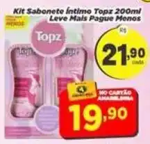 Amarelinha Supermercados Kit Sabonete Íntimo Topz oferta