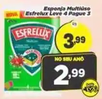 Amarelinha Supermercados Esponja multiluso esfrelux oferta