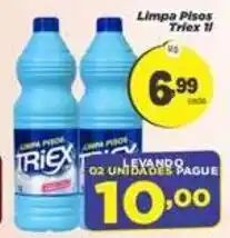 Amarelinha Supermercados limpa pisos triex 1l oferta