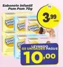 Amarelinha Supermercados Sabonete infantil pom pom oferta