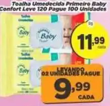 Amarelinha Supermercados Toalha Umedecida Primeiro Baby Confort oferta