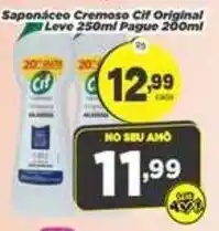 Amarelinha Supermercados Sapóniceo cremoso cif original oferta