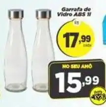 Amarelinha Supermercados Garrafa de Vidro ABS 1l oferta