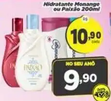 Amarelinha Supermercados Hidratante Monange ou Paixão 200ml oferta