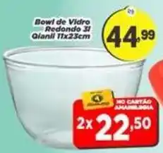 Amarelinha Supermercados Bowl de Vidro Redondo 3l oferta