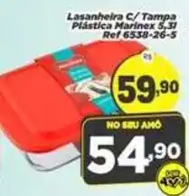 Amarelinha Supermercados Lasanheira c/ tampa plástica marinex oferta