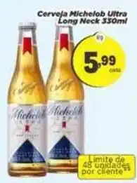 Amarelinha Supermercados Cerveja Michelob Ultra Long Neck oferta