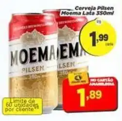 Amarelinha Supermercados Cerveja Pilsen Moema Lata oferta