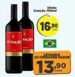 Amarelinha Supermercados Vinho Canção oferta