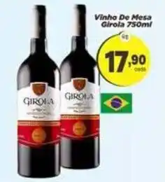 Amarelinha Supermercados Vinho De Mesa Girola oferta