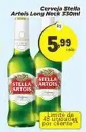 Amarelinha Supermercados Cerveja Stella Artois Long Neck oferta