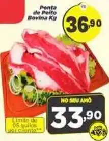 Amarelinha Supermercados Ponta de Peito Bovina Kg oferta