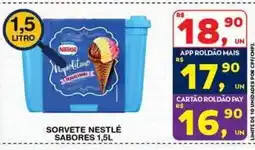Roldão Sorvete nestlé sabores oferta