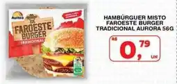 Roldão Hambúrguer misto faroeste burger tradicional aurora oferta