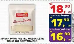 Roldão Massa para pastel massa leve oferta