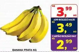 Roldão banana prata kg oferta