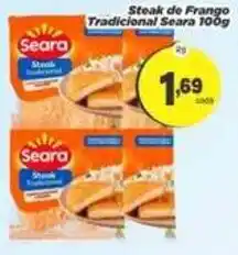 Amarelinha Supermercados Steak de Frango Tradicional Seara oferta