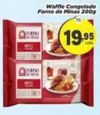 Amarelinha Supermercados Waffle Congelado Forno de Minas oferta